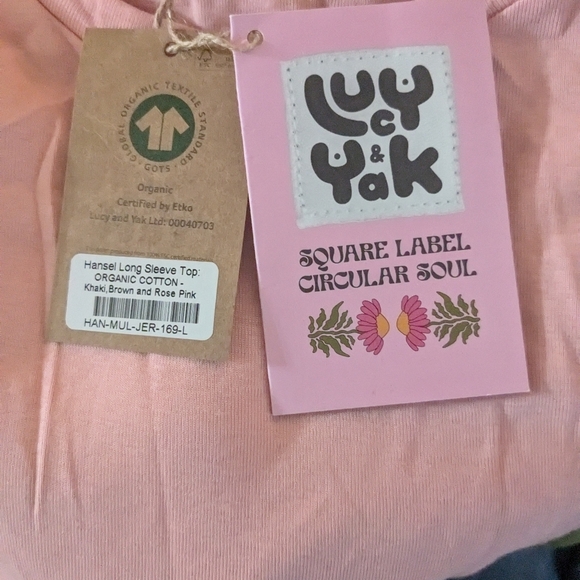 Lucy & Yak Hansel Long Sleeve Top Organic Cotton - Picture 4 of 4